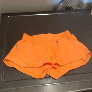 lululemon athletica Women's 2.5” Hotty Hot Orange Shorts